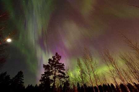 Northern Lights appeared in Southern Finland