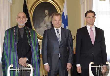 Karzai, Katainen sign cooperation accord