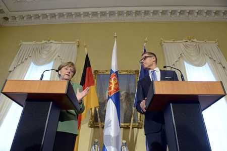 Finland, Germany stress boosting European security
