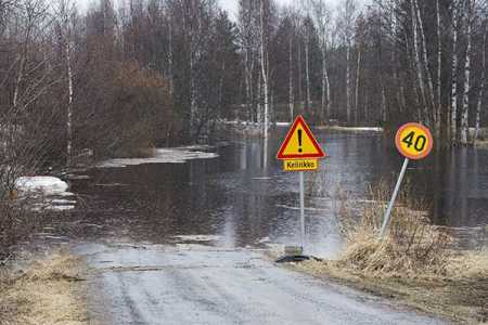 Vast areas in Lapland inundated
