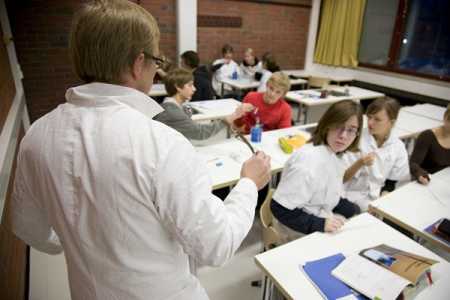 The 15 year-old 9th graders of Lauttasaari Comprehensive and Upper Secondary School During the natural sciences class at Their school in Helsinki. Finnish students came first on the OECD's Programme for International Student Assessment (PISA).