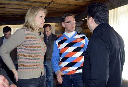 From left to right- Prime Minister of Denmark Helle Thorning-Schmidt, Finnish Prime Minister Jyrki Katainen and Prime Minister of Turkey Ali Babacan During the press conference after the informal meeting in Lapland Saariselka, Ivalo, Finland on Sunday. Photo Lehtikuva