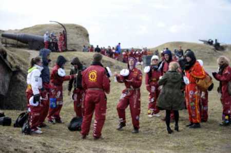 May Day celebrated amid chilly, rainy weather