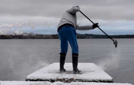 Snow covers most regions of the country