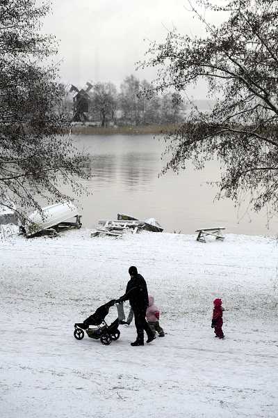 Snow covers most regions of the country