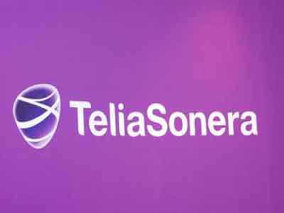 Telephone operators TeliaSonera logo. Photo – Lehtikuva.