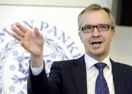 Deputy Governor of the Bank of Finland Pentti Hakkarainen spoke at a press conference in Helsinki on Thursday. Photo – Lehtikuva.
