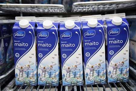 Valio milk on sale in Kamppi K-Supermarket on Thursday, 26 June 2014. Photo – Lehtikuva.