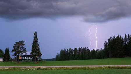 Record lightening strikes on Monday