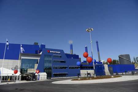 Finland's largest waste-to-energy plant operated by Vantaa Energy was inaugurated on Wednesday. Photo – Lehtikuva.