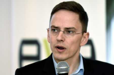 Antti Kauhanen, Chief research scientist at the Research Institute of the Finnish Economy (ETLA) spoke at the working hours analysis report of EVA in Helsinki on Tuesday. Photo Lehtikuva.