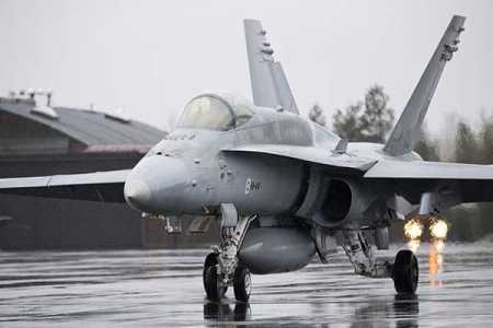 F / A-18 Hornet fighter of the Finnish Air Force attends Arctic Challenge 2015 exercise in Rovaniemi, Finland on May 27, 2015. File Photo – Lehtikuva.
