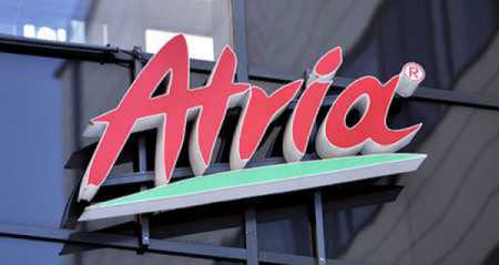 Atria's logo in Helsinki. Photo- Lehtikuva.