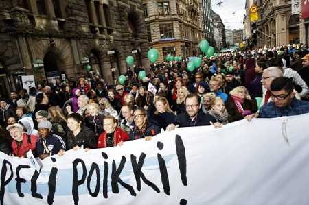 Violence unacceptable in Finland: Halonen